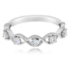 .34CT DIAMOND 14KT WHITE GOLD 3D ROUND 5 STONE INFINITY WEDDING ANNIVERSARY RING