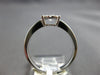 ESTATE .34CT DIAMOND 18KT WHITE GOLD 3D CLASSIC SOLITAIRE HALO ENGAGEMENT RING