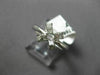 ANTIQUE .16CT DIAMOND 14KT WHITE GOLD 3D FLOWER SEMI MOUNT ENGAGEMENT RING 14766