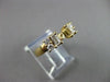 ESTATE .64CT BAGUETTE & ROUND DIAMOND 14KT Y SEMI MOUNT ENGAGEMENT RING #9570