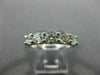 WIDE 1.25CT ROUND DIAMOND 14KT WHITE GOLD 3D 5 STONE WEDDING ANNIVERSARY RING