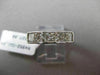 ESTATE 1.54CT DIAMOND 14K WHITE GOLD 5 STONE PRINCESS CHANNEL ANNIVERSARY RING