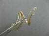 LARGE .69CT ROUND MARQUISE DIAMOND 18K ROSE GOLD MULTI ROW CRISS CROSS LEAF RING