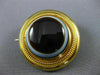 ESTATE EXTRA LARGE 14KT YELLOW GOLD EVIL EYE BARON ROTHSCHILD BROOCH PIN #26363