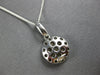 LARGE 1.05CT DIAMOND 18KT WHITE GOLD 3D INVISIBLE CIRCULAR FUN FLOATING PENDANT