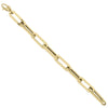 ESTATE 14KT YELLOW GOLD 3D CLASSIC OVAL LINK 9.7MM LOVE BRACELET
