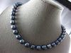 LARGE & LONG AAA TAHITIAN PEARL 14K WHITE GOLD 10MM CLASSIC LOVE NECKLACE #27953