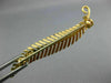 ESTATE 18K YELLOW GOLD CLASSIC HANDCRAFTED FILIGREE FLORAL LEAF BROOCH PIN 26661