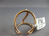 ESTATE LARGE .16CT DIAMOND 14KT ROSE GOLD 3D CLASSIC WAVE TENSION FUN RING