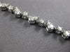 ESTATE 3.84CT DIAMOND 14K WHITE GOLD 3D ROUND CLASSIC MULTI LEAF TENNIS BRACELET
