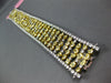 LARGE 25.55CT WHITE & CANARY DIAMOND 18KT 2 TONE GOLD MULTI ROW TENNIS BRACELET