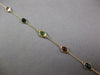 5.07CT AAA MULTI COLOR TOURMALINE 14KT YELLOW GOLD OVAL BY THE YARD FUN BRACELET