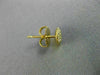 ESTATE SMALL .22CT DIAMOND 18KT YELLOW GOLD 3D ROUND CLUSTER PAVE STUD EARRINGS