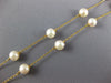 ESTATE AAA SOUTH SEA PEARL 14KT YELLOW GOLD 3D BY THE YARD NECKLACE #23899