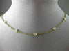 ESTATE 1.68CT DIAMOND 14K YELLOW GOLD 12 STONE DIAMOND BY THE YARD NECKLACE 1913