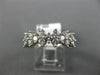 ESTATE .96CT ROUND DIAMOND 14K WHITE GOLD SEMI ETERNITY WEDDING ANNIVERSARY RING