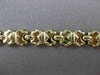 ESTATE WIDE 14KT YELLOW GOLD ITALIAN LINK DESIGN BRACELET 8mm STUNNING! #23308