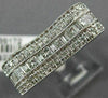 ESTATE WIDE .75CT ROUND & PRINCESS DIAMOND 14KT WHITE GOLD WAVE LOVE HEART RING