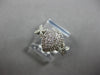 .27CT DIAMOND 14K WHITE GOLD CLUSTER PEAR SHAPE HALO FLOWER BUTTERFLY LOVE RING