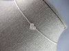 .12CT DIAMOND 14K WHITE GOLD ROUND & BAGUETTE INVISIBLE HEART SHAPE LOVE PENDANT