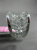 ESTATE WIDE .16CT DIAMOND 14KT WHITE GOLD DIAMOND BY THE YARD FLEXIBLE LOVE RING