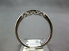 ESTATE .22CT DIAMOND 14KT WHITE GOLD 3D PAVE FILIGREE MILGRAIN ANNIVERSARY RING