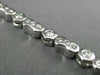 ESTATE 1.79CT DIAMOND 14KT WHITE GOLD PAST PRESENT FUTURE ETOILE BRACELET #18270