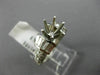 1.62CT ROUND & BAGUETTE DIAMOND 14KT WHITE GOLD SEMI MOUNT ENGAGEMENT RING 1551