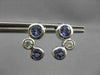 ESTATE 1.03CTW DIAMOND & AAA TANZANITE 14KT WHITE GOLD FLOATING JOURNEY EARRINGS