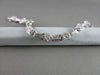 ANTIQUE 14KT WIDE 1.04CTW DIAMOND FILIGREE SQUARE & ROUND BRACELET