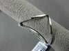 ESTATE MASSIVE .71CT DIAMOND 18KT WHITE GOLD 3D OVAL INFINITY HOOP LOVE FUN RING
