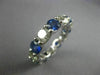 LARGE 8.95CT DIAMOND & AAA SAPPHIRE PLATINUM ETERNITY WEDDING ANNIVERSARY RING