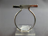 ESTATE .20CT DIAMOND 18KT WHITE GOLD 3D CLASSIC DOUBLE BAR CRISS CROSS LOVE RING