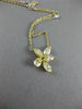 GIA 1.57CT WHITE & FANCY YELLOW DIAMOND 18KT YELLOW GOLD CLASSIC FLOWER NECKLACE