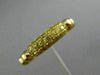ESTATE .30CT FANCY YELLOW DIAMOND 18KT YELLOW GOLD 3 ROW PAVE ANNIVERSARY RING