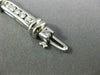 ESTATE 3.0CT DIAMOND 14KT WHITE GOLD CLASSIC CHANNEL LINK TENNIS BRACELET #11117