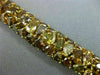 GIA 31.12CT CHOCOLATE FANCY & YELLOW DIAMOND 18KT YELLOW GOLD 3D TENNIS BRACELET