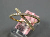 ESTATE .47CT DIAMOND 14K YELLOW GOLD 3D CLASSIC CRISS CROSS X INFINITY LOVE RING