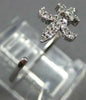 ESTATE .13CT DIAMOND 14KT WHITE GOLD 3D FLEUR DE LIS FUN RING