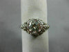 ANTIQUE LARGE 1.75CT DIAMOND PLATINUM 3D CLASSIC ETOILE FILIGREE ENGAGEMENT RING