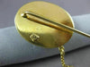 ANTIQUE LARGE AAA JADE 18KT YELLOW GOLD HANDCRAFTED LADY CAMEO LAPEL PIN #22528
