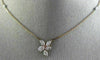 1.54CT WHITE & PINK DIAMOND 18K WHITE & ROSE GOLD 3D BY THE YARD FLOWER NECKLACE