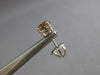 .92CT CHOCOLATE FANCY DIAMOND 14KT WHITE GOLD SOLITAIRE SCREWBACK STUD EARRINGS