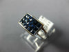 1.77CT AAA SAPPHIRE 18K WHITE GOLD PRINCESS INVISIBLE MULTI ROW RECTANGULAR RING