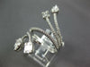ESTATE EXTRA LARGE 1.03CT DIAMOND 18KT WHITE GOLD CLUSTER CRISS CROSS LEAF RING