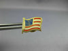 ESTATE 14KT YELLOW GOLD 3D CLASSIC HANDCRAFTED AMERICAN FLAG PIN