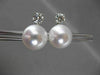 ESTATE .56CT DIAMOND 14KT WHITE GOLD AAA SOUTH SEA PEARL STUD EARRINGS #2906