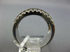 WIDE 1.93CT DIAMOND AAA SAPPHIRE 14KT WHITE GOLD PRINCESS 3 ROW ANNIVERSARY RING