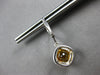 4.04CT DIAMOND & AAA CITRINE 14KT WHITE GOLD 3D GEOMETRICAL LEVERBACK EARRINGS