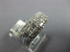LARGE DIAMOND 14KT WHITE GOLD ROUND BAGUETTE & PRINCESS CLUSTER ANNIVERSARY RING